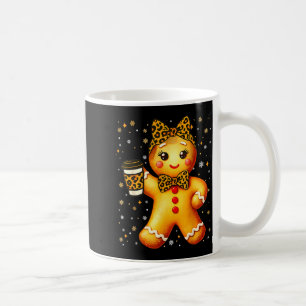 Cute Gingerbread Leopard Coquette Christmas Xmas G Coffee Mug
