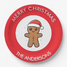 Cute Gingerbread Man Custom Christmas