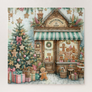 CUTE GINGERBREAD SHOP JIGSAW PUZZLE