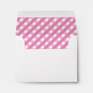 Cute Gingham Personalised Stationery Envelopes
