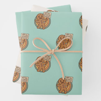 Cute Gingy Gingerbread Christmas Wrapping Paper