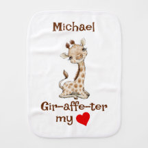 Cute Gir-affe-ter my Hearat Personalised Name