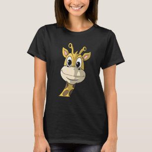 Cute Giraffe Animal Face Africa Zoo Safari 1 T-Shirt