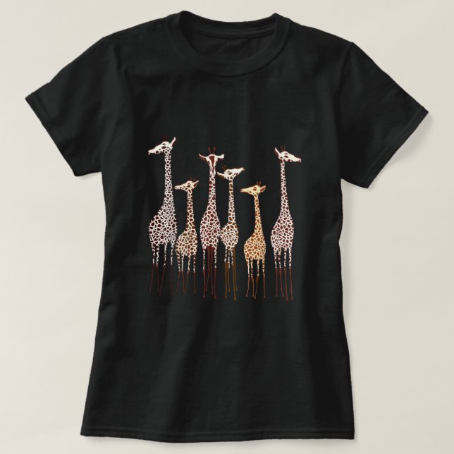 Cute Giraffe Animal Lovers Funny Nature Lover Men  T-Shirt (Design Front)