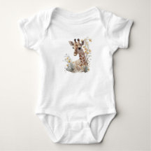 Cute Giraffe Baby Bodysuit – Adorable Safari