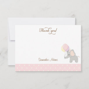 Cute Giraffe Baby Shower Thank You Card