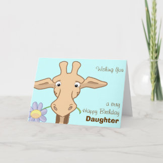 Cute Giraffe Birthday Card