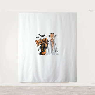 Cute Giraffe Boo Fun Halloween Costume Zoo Lover Tapestry