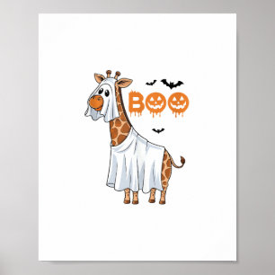 Cute Giraffe Boo Halloween Costume Zoo Lover _7 Poster