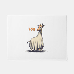 Cute Giraffe Boo Halloween Costume Zoo Lover Giraf Doormat