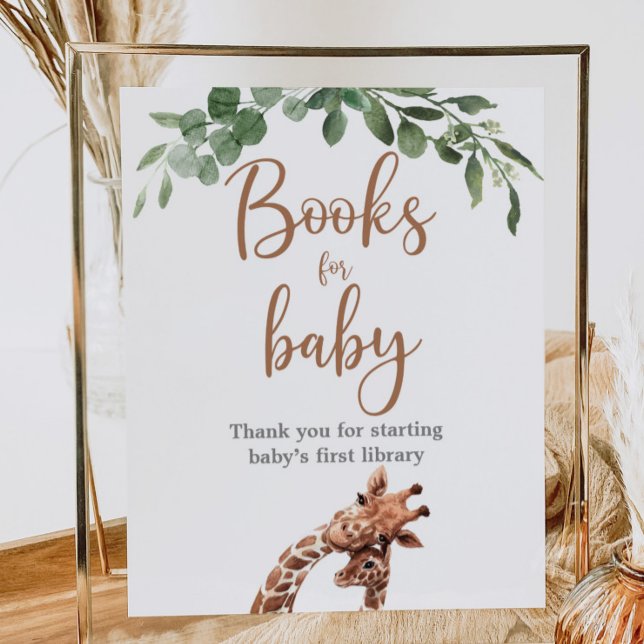 Cute giraffe books for baby sign (Creator Uploaded)