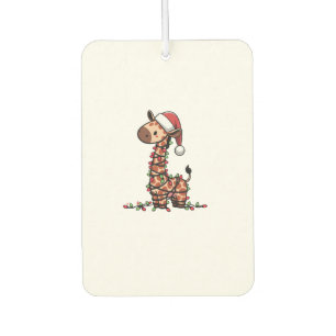 Cute Giraffe Christmas Tree Giraffe Lovers Car Air Freshener