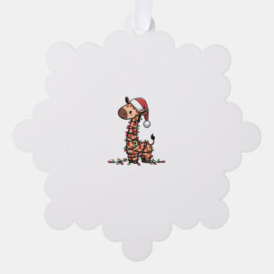 Cute Giraffe Christmas Tree Giraffe Lovers Decoration Card