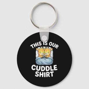 Cute Giraffe Couple This Is Our Cuddle Key Ring