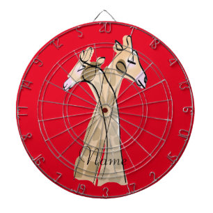 Cute Giraffe Couple  Thunder_Cove  Dartboard