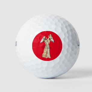 Cute Giraffe Couple Thunder_Cove Golf Balls