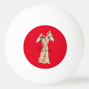 Cute Giraffe Couple Thunder_Cove Ping Pong Ball