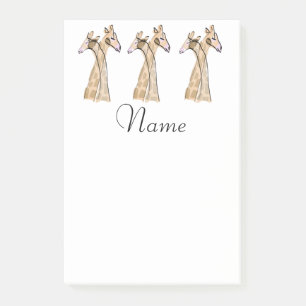 Cute Giraffe Couple  Thunder_Cove Post-it Notes