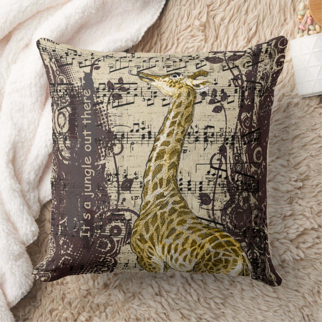 Cute Giraffe Cushion (Blanket)