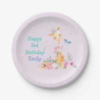 Cute Giraffe Design Birthday Party