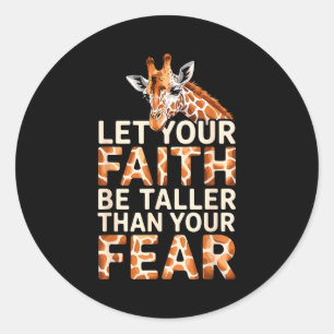 Cute Giraffe Design For Men Women Adult Safari Gir Classic Round Sticker