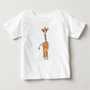 Cute Giraffe drawing, safari animals  Baby T-Shirt