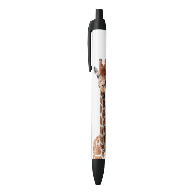 Cute giraffe face black ink pen (Top (Vertical))