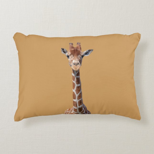 Cute giraffe face decorative cushion (Front)