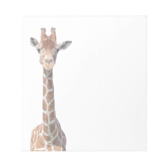 Cute giraffe face notepad (Front)