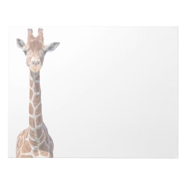 Cute giraffe face notepad (Front)