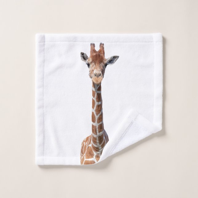 Cute giraffe face wash cloth (Wash Cloth)