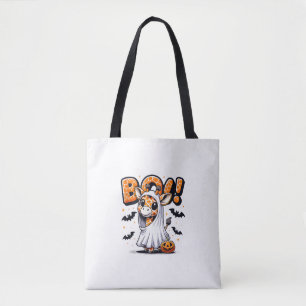 Cute Giraffe Ghost Boo Halloween Costume Zoo Lover Tote Bag