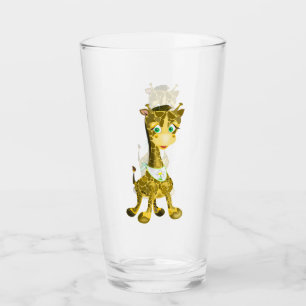 Cute Giraffe Glass