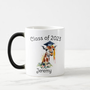 Cute Giraffe Graduation Gift Magic Mug