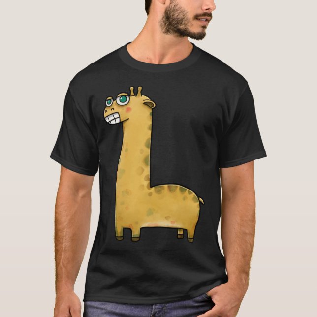 Cute Giraffe Graphic T-Shirt (Front)