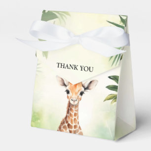 Cute Giraffe Jungle Baby Shower Party Beautiful Favour Box