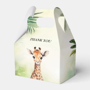 Cute Giraffe Jungle Baby Shower Party Beautiful Favour Box