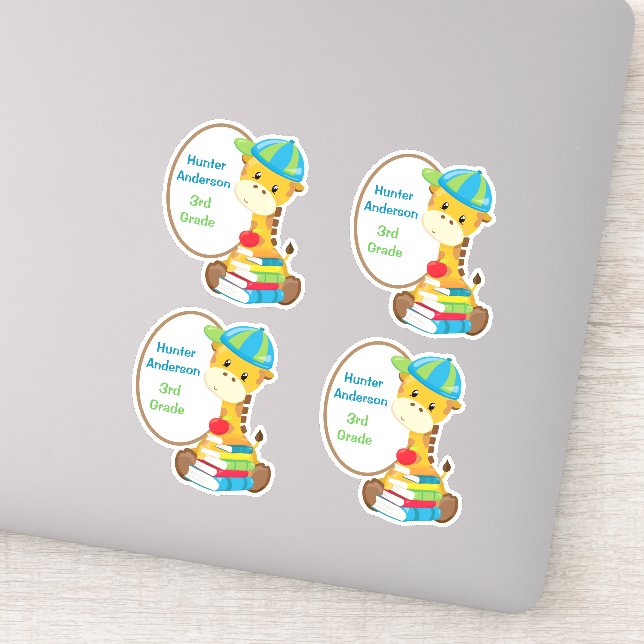 Cute Giraffe Kids Book Contour (Detail)