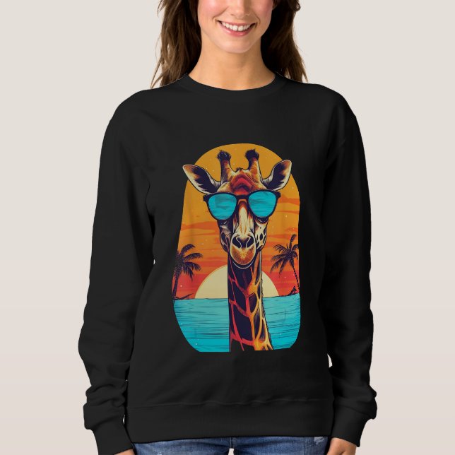 Cute Giraffe Men Women Kids 25 Sweatshirt (Front)
