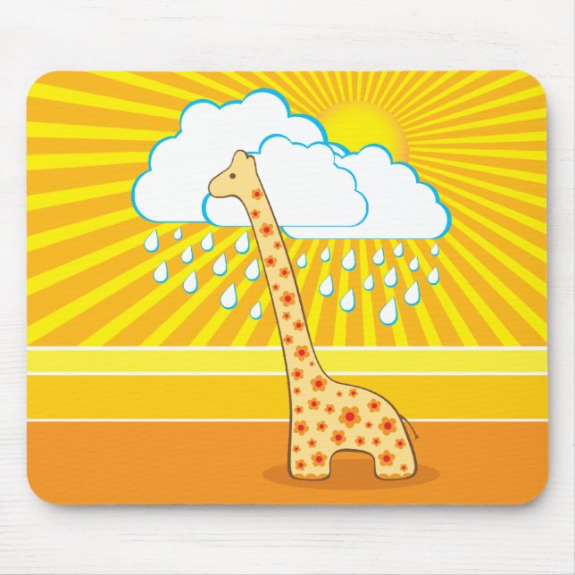 Cute Giraffe Mousepad (Front)