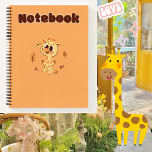 Cute giraffe 💛✨🦒 notebook