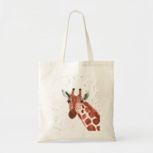Cute giraffe nursery tote bag
