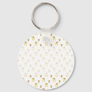 Cute Giraffe Pattern. Key Ring