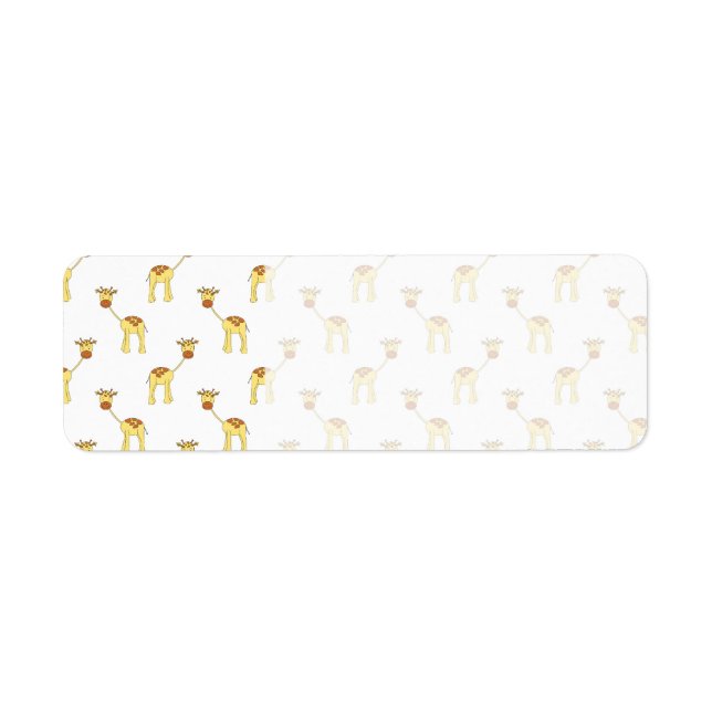 Cute Giraffe Pattern. Return Address Label (Front)