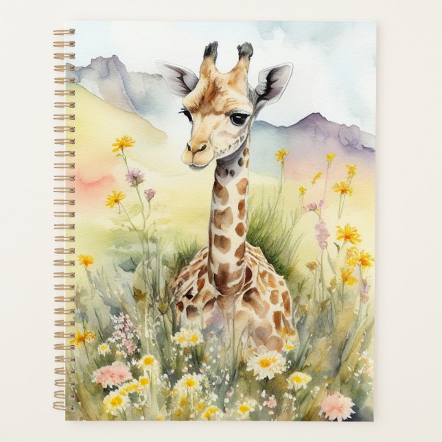 Cute Giraffe  Planner (Front)