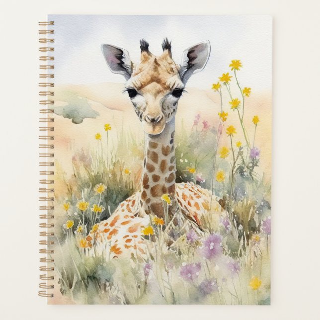Cute Giraffe  Planner (Front)