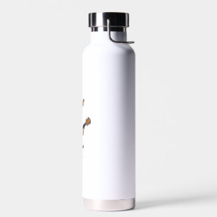 Cute Giraffe Playing Guitar Giraffes Musician Musi Water Bottle