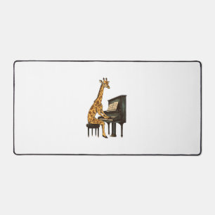 Cute Giraffe Playing Piano Giraffes Musician Music Desk Mat