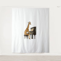 Cute Giraffe Playing Piano Giraffes Musician Music