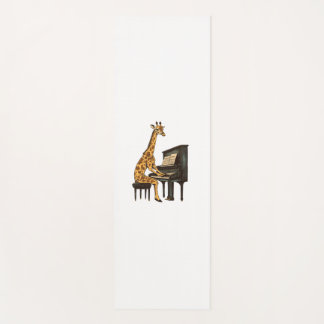 Cute Giraffe Playing Piano Giraffes Musician Music Yoga Mat